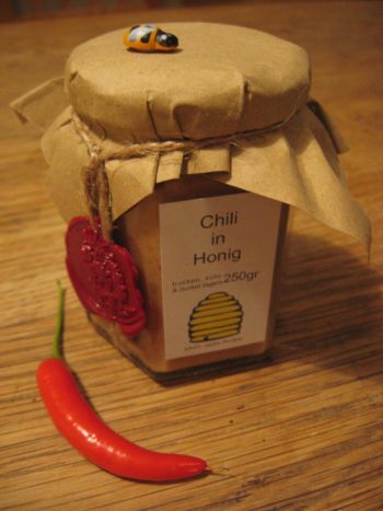 Chili in Honig 250gr mit exklusivem Siegel