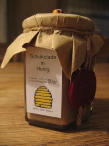 Schokolade in Honig 250gr mit exklusivem Siegel